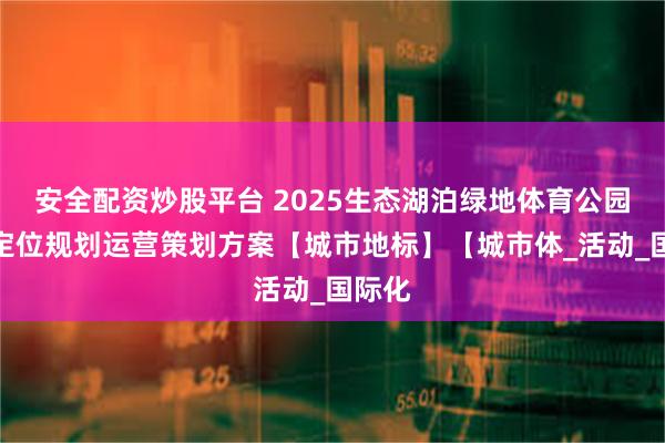 安全配资炒股平台 2025生态湖泊绿地体育公园项目定位规划运营策划方案【城市地标】【城市体_活动_国际化