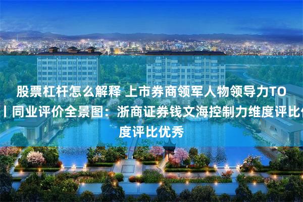 股票杠杆怎么解释 上市券商领军人物领导力TOP榜丨同业评价全景图：浙商证券钱文海控制力维度评比优秀