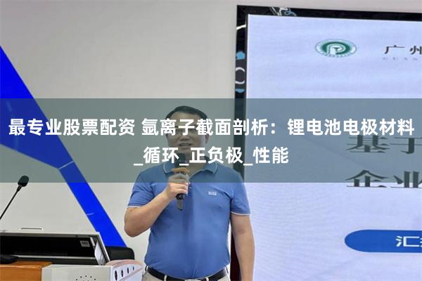 最专业股票配资 氩离子截面剖析：锂电池电极材料_循环_正负极_性能