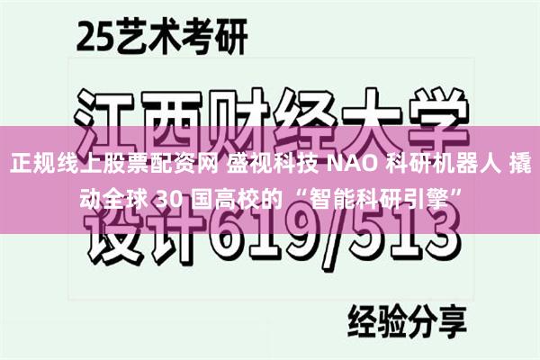 正规线上股票配资网 盛视科技 NAO 科研机器人 撬动全球 30 国高校的 “智能科研引擎”